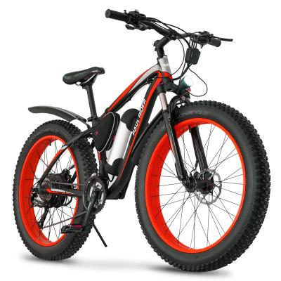 China Aluminum alloy 500W 750W 26 inch speed 48V 10AH road city ebike mountain electric hybrid bike fat tire for sale