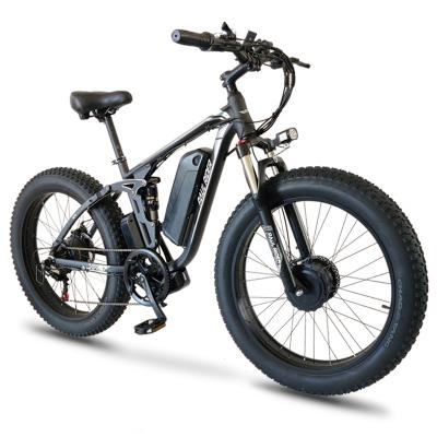 China Aluminum alloy Double-motor 26 inch 7 speed 48V 1000W mtb e bike electrica mountain ebike electric mountain bike for sale