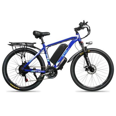 China 500W 13AH full suspension 48V aluminum alloy 21 26 speed lithium battery road e bike bicicleta mtb electric mountain bike for sale