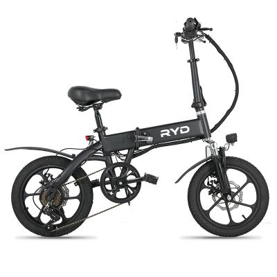 China Aluminum alloy 36V 250W 6AH 16 inch sepeda lipat listrik mini bicicleta electrica city e bike city e folding electric bike for sale