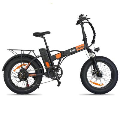 China Aluminum alloy 48V 500W 18AH lithium-ion battery folding electric bicycle fat tire snow e bike for sale