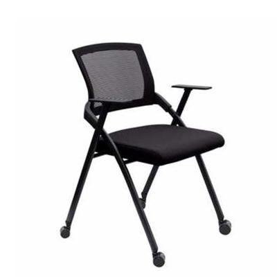 China OEM ODM Foldable Ergonomic Design Folding Chair Modern Mesh Furniture Visitor Office Meeting Chairs for sale