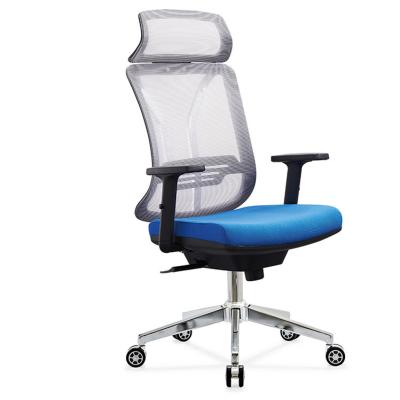 China Massage Swivel High Waist Full Adjustable Armchair High End Aftermarket Mesh Chairs Cheap Revolving Chair Office for sale