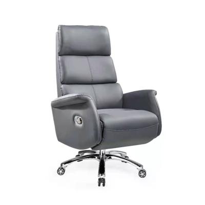 China Massage DDP+ A Custom Modern Lightweight Luxury Boss High-Back Leather Elevating Reclining Office Chair for sale