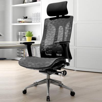 China Modern Ergonomic Mesh High Massage Manager Office Furniture Executive Rotating Black Fabric Office Chair for sale