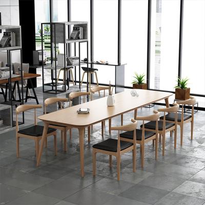 China Custom Hot One Piece Extendable Meeting Table Office Wooden Meeting Tables From Google Tiktok Shopify for sale