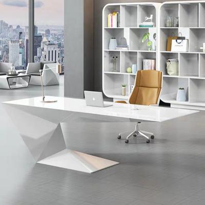 China Expandable Manufacturers Directly Supply Modern White Laptop Zero MOQ Office Workstation Executive Table for sale