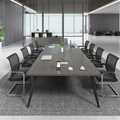 China Large expandable conference room with modern industrial design oval 10 person fancy office meeting table for sale