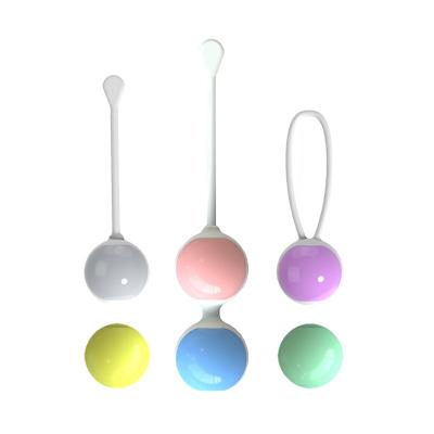 China Vaginal Tighten Waterproof Safe Postpartum Exercise Balls Female Waterproof Adult Silicone Kegel Ball For Women for sale