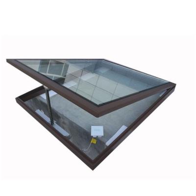 China Folding Screen Skylight Roof With Automatic Window Top Skylight Low Price Processed Skylight Roof for sale