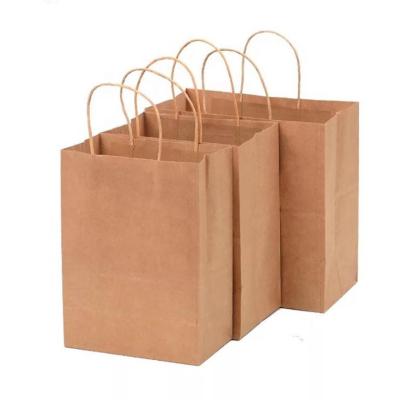 China Custom Recyclable High Quality White Logo Paper Sack Cheaper Paper Bags for sale