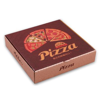 China Wholesale corrugated pizza box recyclable cartons folding packaging box food packaging pizza caixa for sale