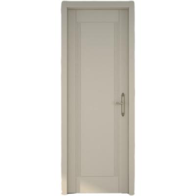 China FHP-105 high quality sound insulation solid wood interior door with simple design, contrast color, sound insulation for sale