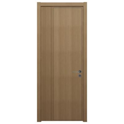 China Sound Insulation China Bedroom Entrance Simple Design Waterproof Wood Plastic Composite Interior Wood Door WPC for sale