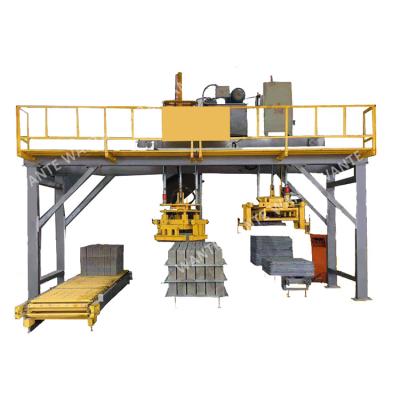 China Building Material Shops Automatic Concrete Block Stacking Machine Brick Palletizer Brick Making Machine Block Cuber Machine for sale