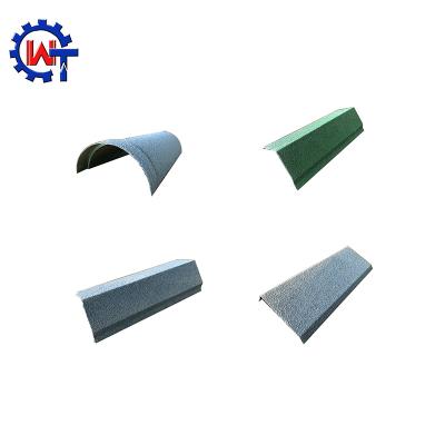 China Manufacturer Modern Stone Metal Roof Tile Coated Ridge Accessories Top Promotion for sale