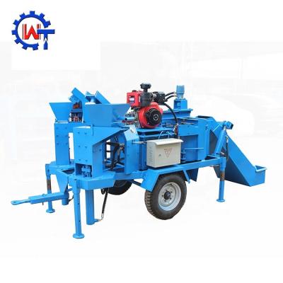 China Building material shops production machine for small business semi automatic hollow clay brick interlocking machine WT2-20M for sale