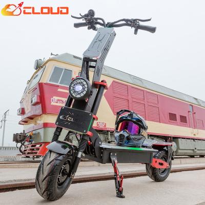 China CLOUD A11 60v 8000w unisex high quality scooter made in china dual motor 13inch off road long range electric scooter for sale