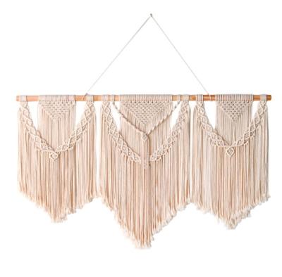 China Wholesale Traditional Cotton Rope Macrame Wall Hanging Tapestry Boho Home Decor for sale