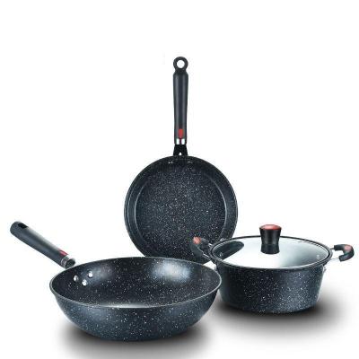 China Viable Cookware Set Non Stick Pot Kitchenware Frying Pan Pancake Steak Pans Maker Breakfast Pot Steel Kitchen Tools for sale