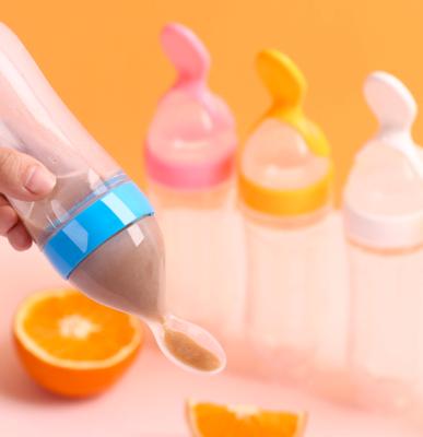 China BPA Free Wholesale 5 Colors Baby Bottle Spoons Baby Food Milk Rice Sticks Feeding Feeder Feeder Spoons Bottle Suppliers for sale