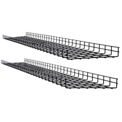 China Tray Support Stainless Steel Cable Tray Wire Mesh With Cover Cable Management Tray for sale