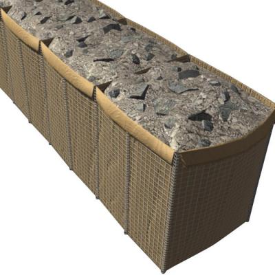 China Gabions Military Galvanized Welded Hesco Bastion Gabion Wall Price Hesco Fence for sale