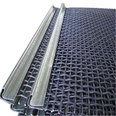 China Dutch Weave Wholesale 45# 65Mn Steel Crimped Wire Mesh Sand Gravel Crusher Hooked Vibrating Sieve Screen Mesh for sale