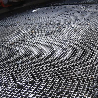 China Dutch Weave Stainless Steel Manganese 65Mn Wire Sieveing ​​High Steel Mining Screen Crimped Wire Mesh for sale