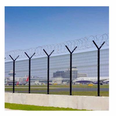 China Easily Assembled Hot Sale Airport Fence Anti Climb Wire High Fence 358 Mesh Security Fence for sale