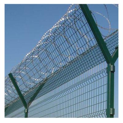 China Anti Climb Security Easily Assembled Commercial Fence Powder Coated Nice Welded Galvanized Mesh Steel Wire Temporary Fence Panel for sale