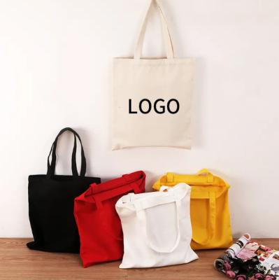 China Foldable Tote Bag Custom Cotton Canvas Jute Reusable Handle Shopping Bag for sale