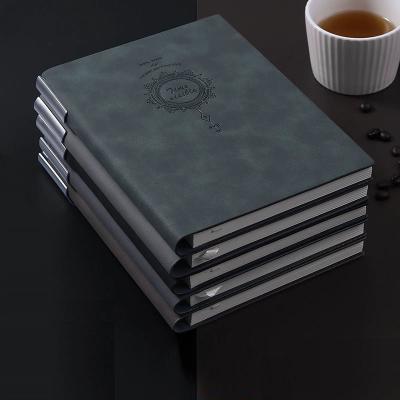 China Journal Diary Notebook Printed Brand Logo Diary Notepad Note Book PU Leather Notebook for sale