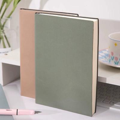 China Custom A5 Softcover PU Leather Note Book Business Office Notebook Journal for sale