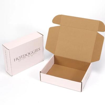 China Folding Corrugated Gift Postal Mailing Box Custom Logo Kraft E-Commerce Packaging Shipping Mailer Box for sale