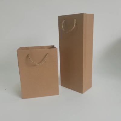 China Custom Reusable Pink Brown Kraft Craft Paper Bag Shopping Clothing Fashion Paper Bag for sale