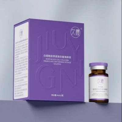 China Impresión de logotipo personalizado Cuadro plegable para el cuidado de la piel Caja cosmética para la belleza Caja de embalaje de productos de cuidado de la salud líquidos en venta