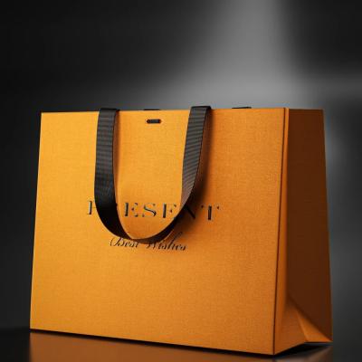 China Factory custom paper bags with logo printed paper bags with handles shopping bag for sale