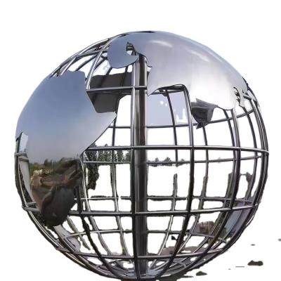 China Europe large outdoor metal globe sculpture globe de jardin sculpture large outdoor metal globe sundial sculpture for sale