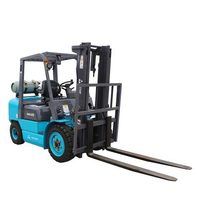 China Hotels LPG Engine LPG Forklift 2.5Ton 2Ton 3 Ton New Forklift Lifter 4 Wheel Gas Lpg Forklift Small for sale