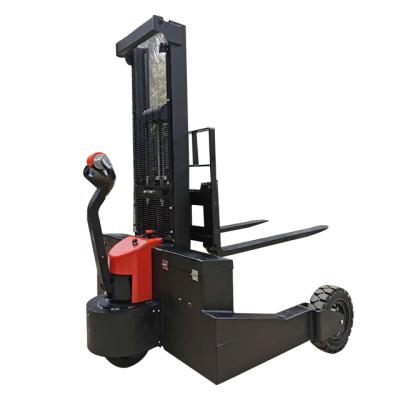 China Hotels Factory Price 1.5T Offroad Electric Rough Terrain Stacker Pallet Stacker Forklift for sale