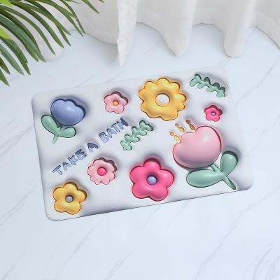 China Bathroom Washable Water Absorbent Cover Set Rubber Door Mats Diatom Mud Floor Mat Kitchen Carpet Anti Slip Diatomite Bath Mat Mat for sale