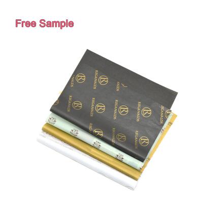 China Waterproof Custom Shoe Wrapping White Gold Color Recycled Apparel Foil Garment Lamination Printing Christmas Tissue Paper for sale