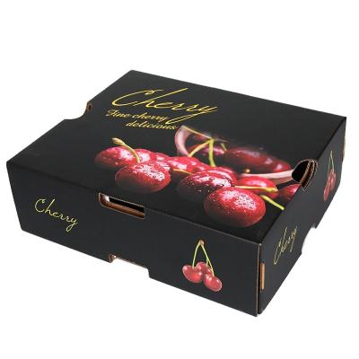 China Handmade Fruit Cardboard Boxes For Strawberry Cheerful Boxes For Fruit Packing Food Packing Box for sale