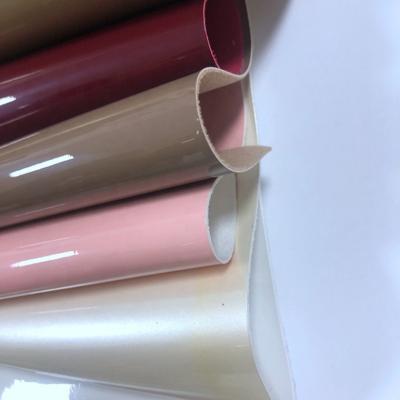 China Soft Abrasion-Resistant Patent Leather Patent PU Leather Fabric For Shoe And Bag Making for sale