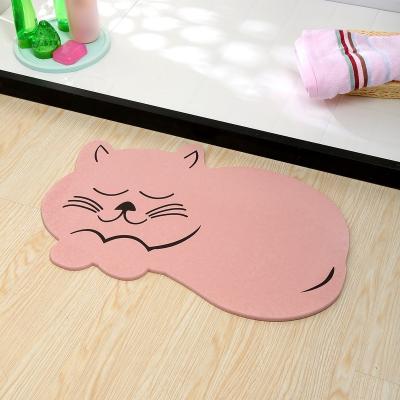 China Viable Bath Mat Diatomite Fast Drying Door Mat Diatomaceous Earth Foot Mat from Amazon Cat Pet Supplies Water Absorbent for sale