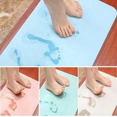 China Non-slip Diatomite Viable Floor Mat Kitchen Rug Living Room Bathroom Anti-Slip Mat for sale