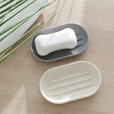 China 1Pcs Japanese Draining Simple Portable Plastic Soap Container Holder Diatomita Style Soapbox Bathroom Accessories for sale