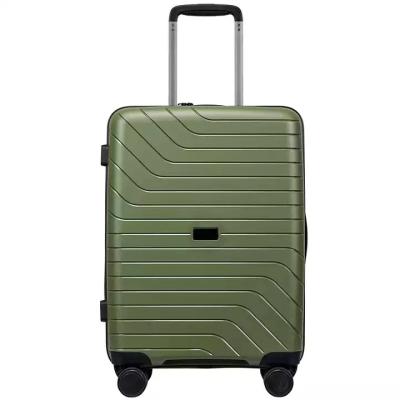 China Travel OEM Handheld 20 PCS 24 28 Inch PP Trolley Baggage Travel Suitcase Airport Lightest Travel Trolley Luggage for sale