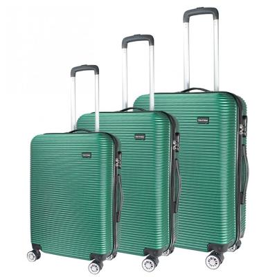 China School\travel\etc UK style supermarket long distance luggage Bags ABS Hard Side Suitcase Travel Set 3 PCS 20/24/28